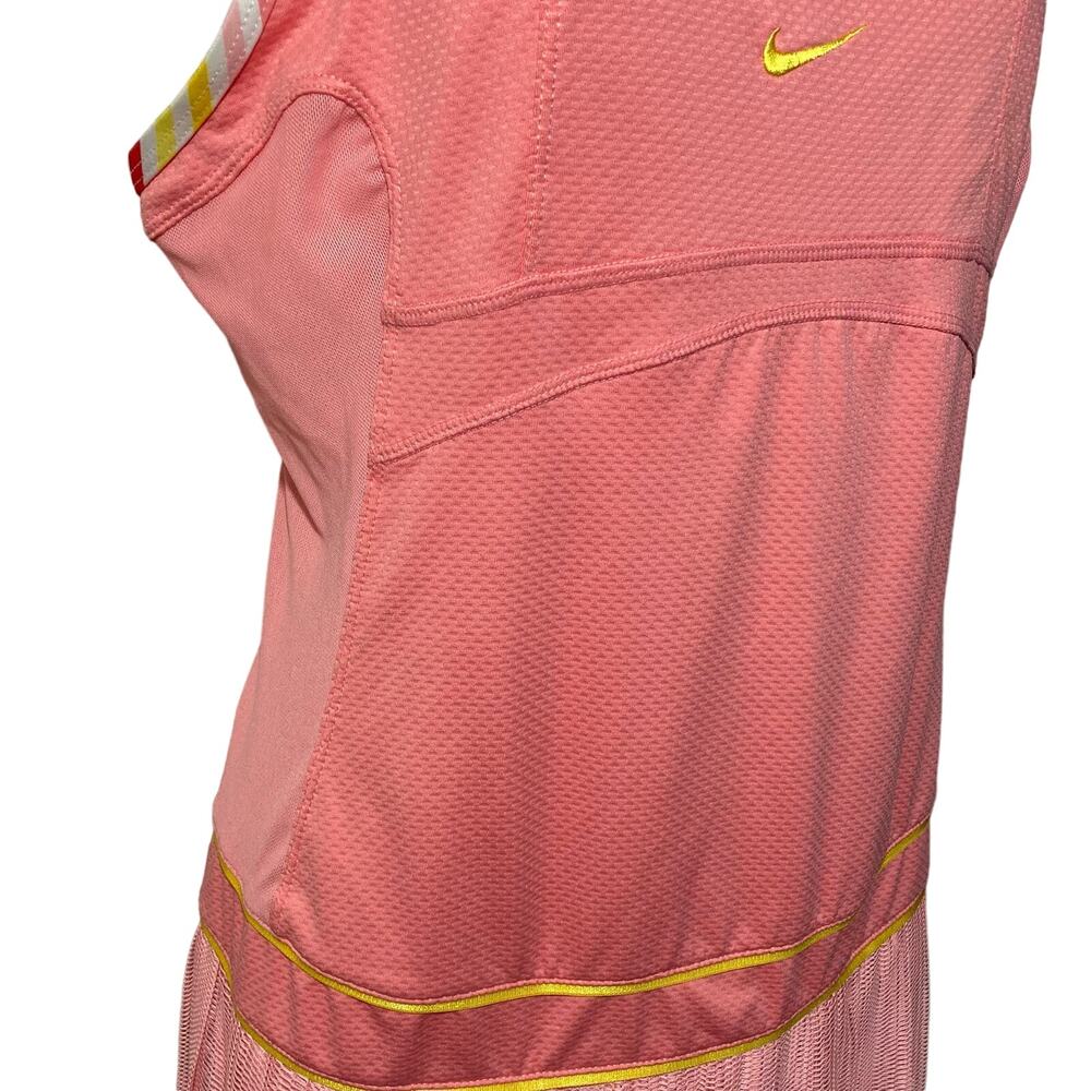 Nike Maria Sharpova Pink Tennis Dress Ballerina Coral Sphere Size Medium NWT - Picture 15 of 16